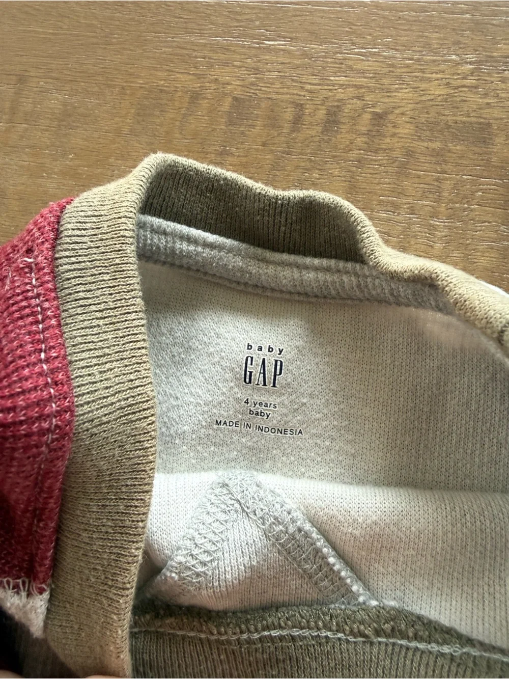 GAP Kids Colorblock Pullover Sweatshirt - Gray, Navy & Burgundy